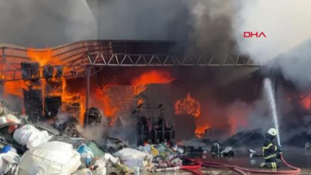 Ordu’da geri dönüşüm tesisinde yangın