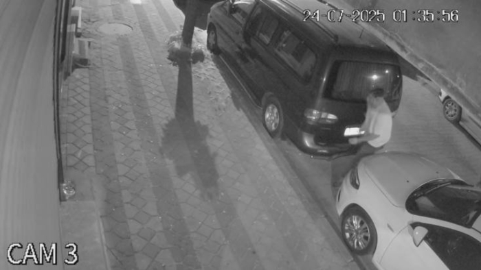 Sultangazi’de plaka hırsızlığı kamerada