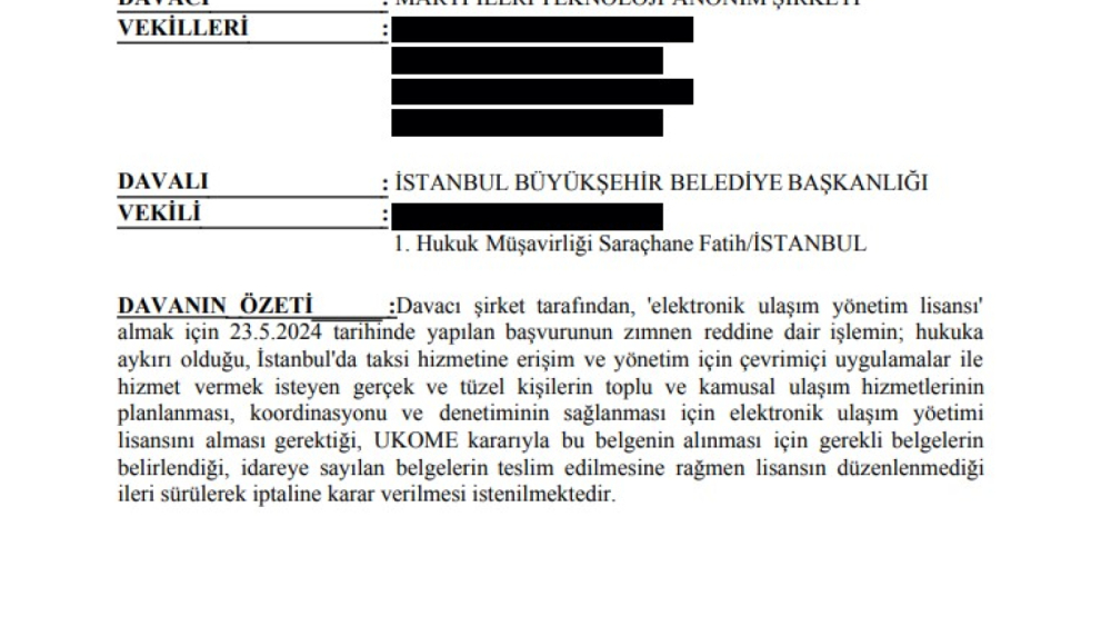 Martı, mahkeme kararıyla e-ulaşım lisansı aldı